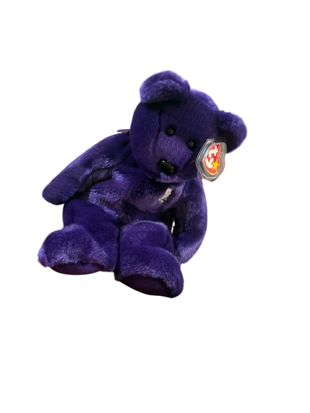 Ty big Bear princess Dianna Deep Purple - Classic Beanie buddy 14